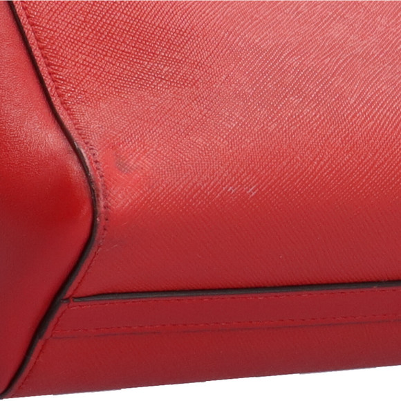 Prada Calfskin Saffiano Red Shoulder Bag - Picture 1 of 7